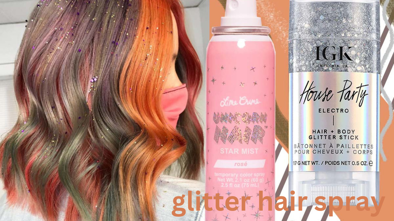 glitter hair spray