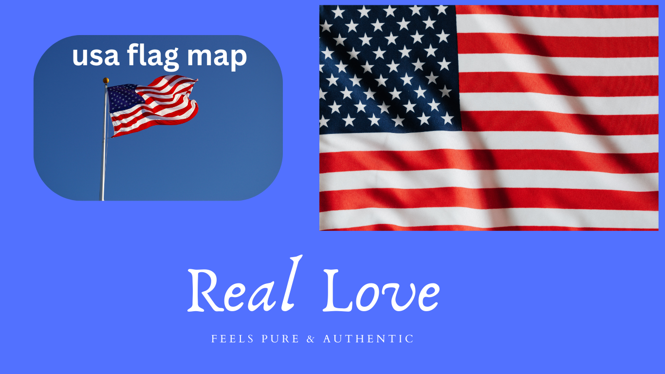 usa flag map